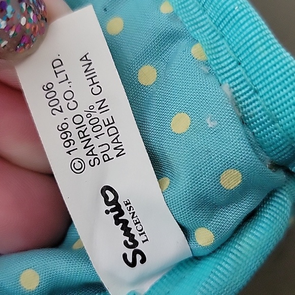 Sanrio Chococat Rare Zip Top Coin Purse Pouch Kawaii 2006 Hello Kitty Mini Bag - Picture 10 of 12